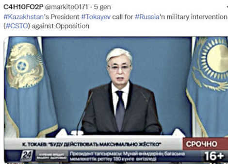Kazakhstan Come Bielorussia, Altra Strage Targata Putin